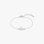 (STOCK) PULSERA CROCODILE PLATEADA