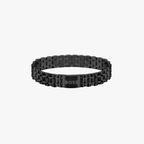 (STOCK) BRAZALETE BOSS NEGRO CON CIERRE MAGNÉTICO PARA ÉL