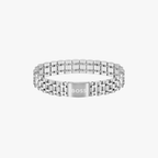 (STOCK) BRAZALETE BOSS PLATEADO CON CIERRE MAGNÉTICO PARA ÉL