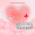 (STOCK) COMBO LOVE - PLATEADO