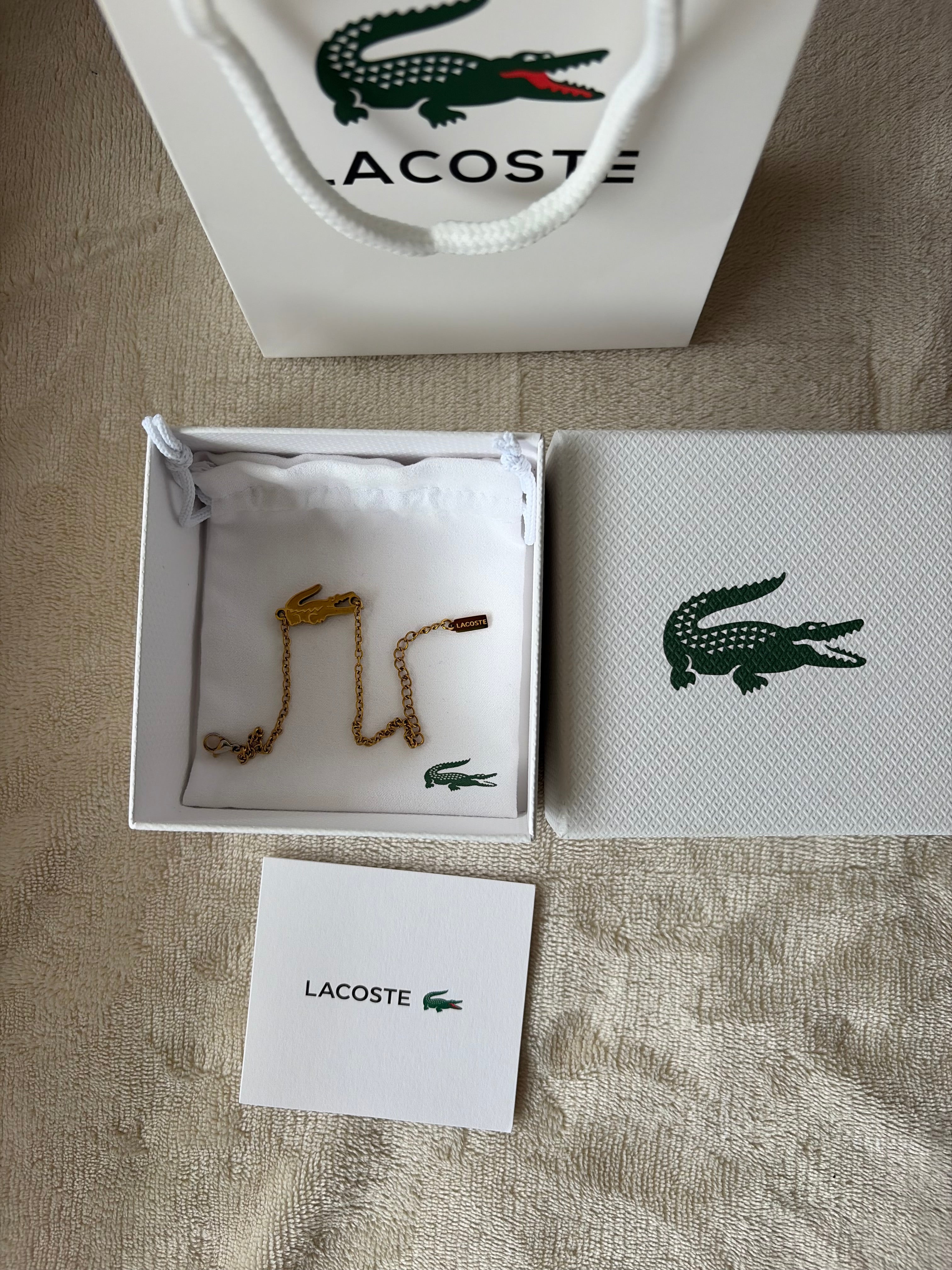 (STOCK) PULSERA CROCODILE DORADA